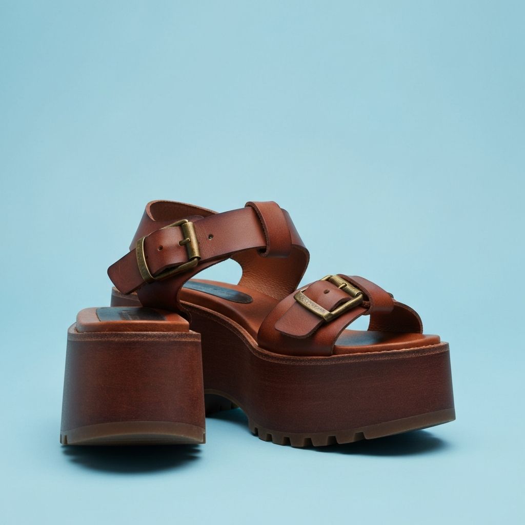 Chunky Platform Buckle Sandals